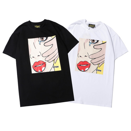 New Justin Drew Men Women Casual Cotton Short Sleeve T-shirt