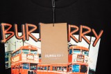 New Burberry City Bus Print Casual Short Sleeve T-shirt
