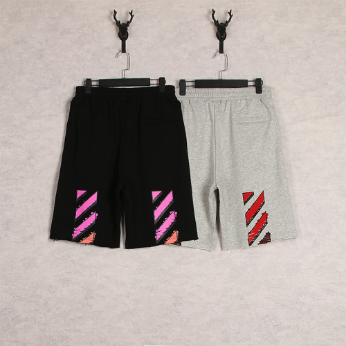 Off White High Street Elastic Shorts Men Women Arrow Sports Shorts Casual Pants