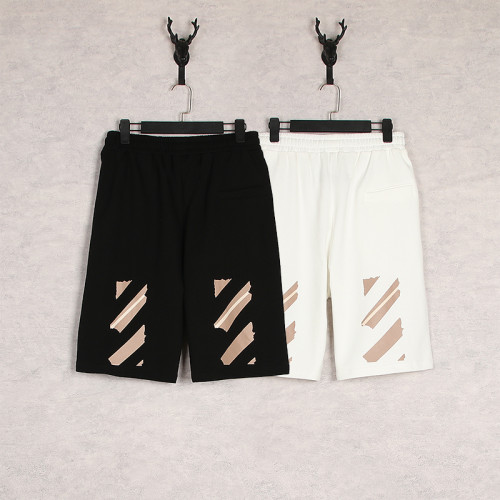 Summer Off White Loose Shorts Men Women Tape Arrow Sports Shorts Casual Pants