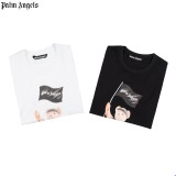 New Palm Couple Fashion T-shirt Bear Print Casual Short Sleeve T-shirt