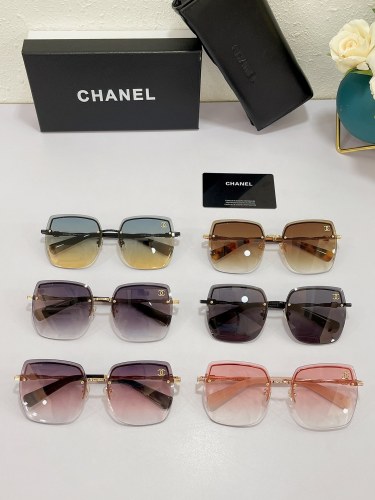 Chanel Logo Simple and Fashionable Sunglasses