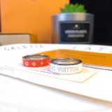 Louis Vuitton Red White Two-Tone Ring