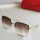 Cartier CT0199 Classic Square Leopard Head Sunglasses