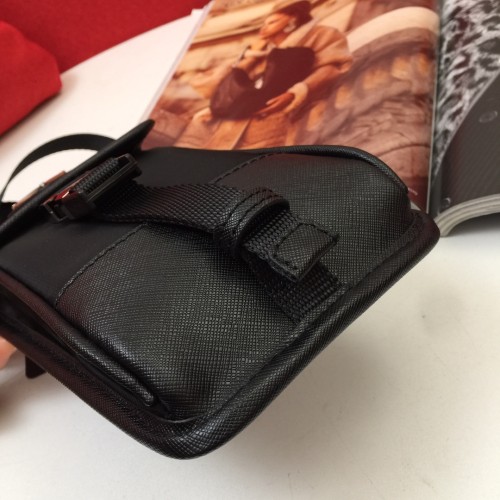 Prada Personalized Messenger Bag Mobile Phone Bag Size:12X19X25cm