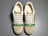 GUCCI Dirty Shoes Gucci Screener Series GG Enamel Distressed Casual Shoes