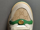 GUCCI Dirty Shoes Gucci Screener Series GG Enamel Distressed Casual Shoes