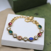 Gucci Crystal Fancy Colorful Diamond Bracelet