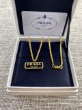Prada Fashion Letter Logo Necklace