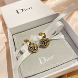New Dior Earrings Letter AB Asymmetrical Earrings