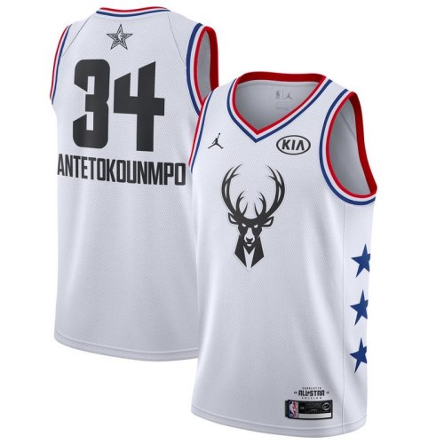 New NBA All Star Game Bucks Giannis Antetokounmpo No. 34 Jersey