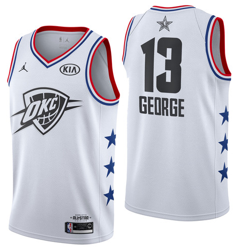 New NBA All Star Game Thunder Paul George No. 13 Jersey