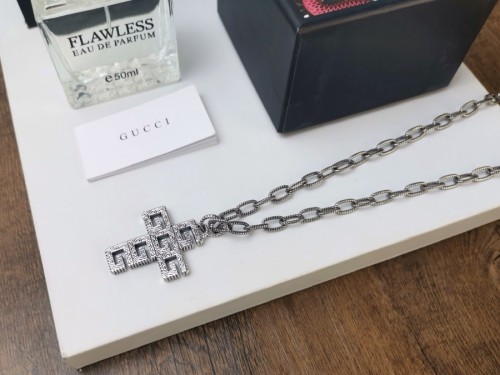 Gucci Classic Square G Cross Necklace