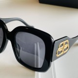 Balenciaga Large Frame Double B Design Fashion Sunglasses Size:55-22-145