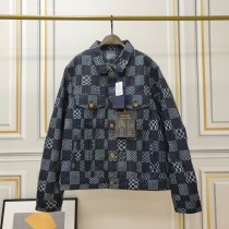 New Louis Vuitton Unisex Damier Denim Jacket