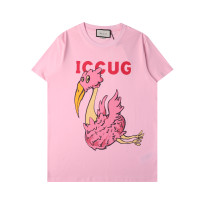 New Gucci women's Freya Hartas Illustration Short Sleeve T-shirt