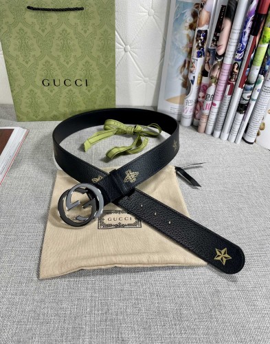 New Gucci Bee X Star Fashion Belt 3.8CM