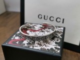 Gucci Black Stripe Double G Bracelet