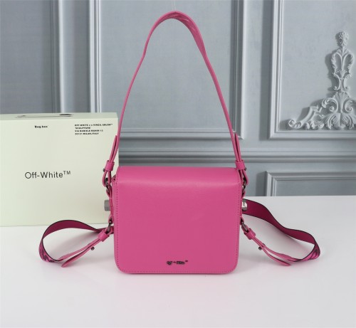 Off-White Binder Clip Bag Wide Shoulder Crossbody Bag Sizes：19x16x8cm