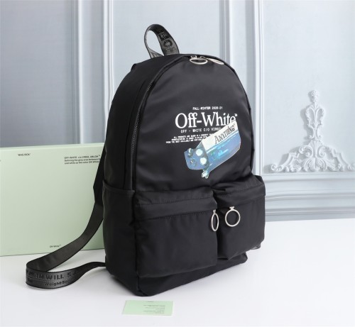Off White Fashion Logo Print Backpack Sizes: 30×46×13cm