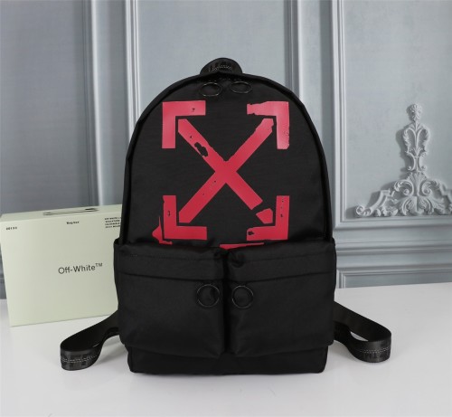 Off White Red Arrow Print Backpack Sizes:30×46×13