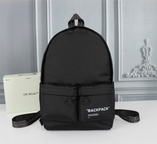 Off White Black Fashion Letter Backpack Sizes:30×46×13cm