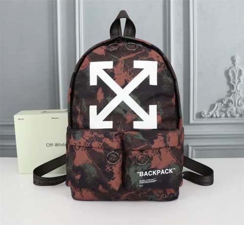 New Off White Fashion Camouflage Backpack Sizes:30×46×13 cm