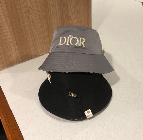 Dior Letter Big LOGO Double Sided Fisherman Hat