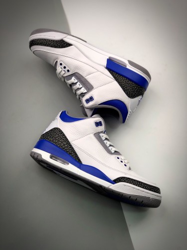 Air Jordan 3 Retro  Racer Blue Men Shoes