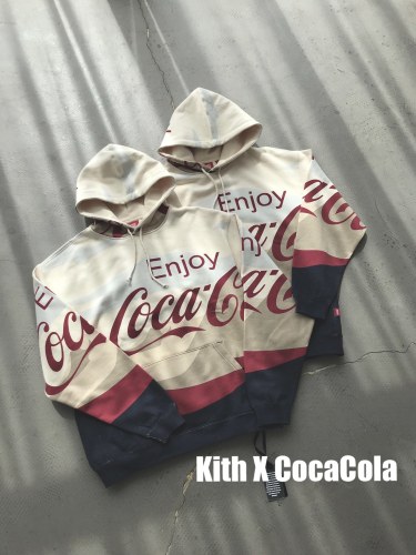 KITH X COCA-COLA X MITCHELL & NESS COKE MOUNTAINS Colorful Hooded Sweatshirt