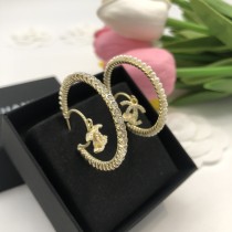 Chanel Fashion Double C Pearl Earrings