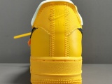 Off-White X Nike Air Force 1 LOW X＂University Gold＂DD1876-700