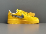 Off-White X Nike Air Force 1 LOW X＂University Gold＂DD1876-700