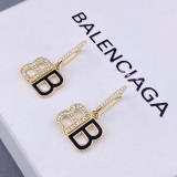 Balenciaga Double B Generous Fashion Earrings