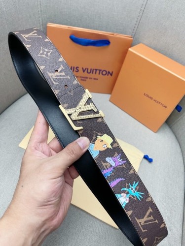 LV Louis Vuitton Italian Style Belt 4.0CM