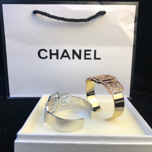 Chanel New Diamond Hollow Logo Bracelet