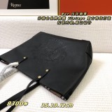 Burberry Embossed Badge Zipper Inner Pocket Handbag Size: W35 x H29 x D12cm