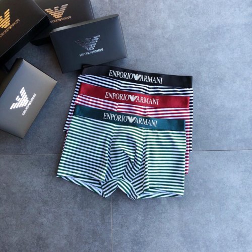 Fashion Armani Breathable Men's Striped Panties