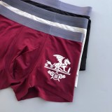Hermes Fashion Logo Men's Breathable Cotton Underpants