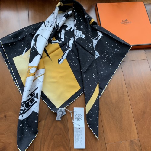 Hermes Space Horse Racing New Silk Scarf Size:90*90cm