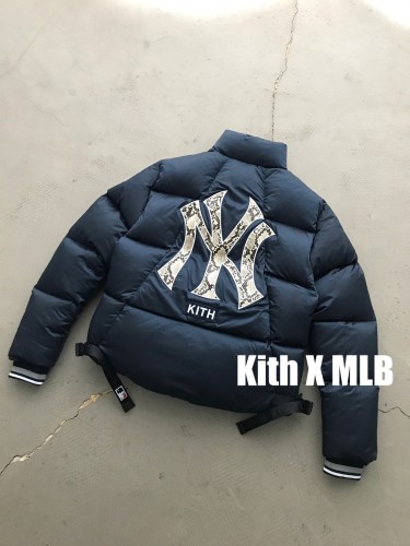 KITH NY MLB Classic Snakeskin Logo Down Jacket