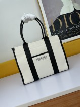 Balenciaga NAVY CABAS Canvas Shopping Bag Size: 32.25.8 cm