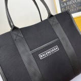 Balenciaga NAVY CABAS Canvas Shopping Bag Size: 32.25.8 cm