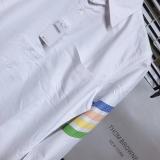 Thom Browne Cotton Oxford Classic Cuff Colorful Stripes Long Sleeve Shirt