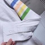 Thom Browne Cotton Oxford Classic Cuff Colorful Stripes Long Sleeve Shirt