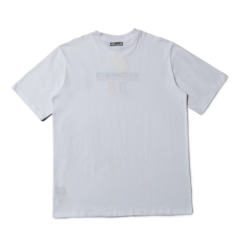 Vetements Men Women French Flag Embroidered Casual Short Sleeve T-shirt