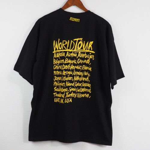 Vetements Men Women World Tour Series Casual Short Sleeve T-shirt