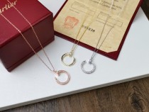 Cartier Full Diamond Nail Necklace