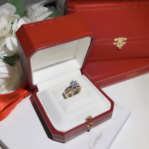 Cartier Three Rings Three-Color Diamond Ring
