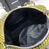 Alexander Wang Crystal Decoration Mini Travel Bag Size: 22 x 9.5 x 10.5 cm
